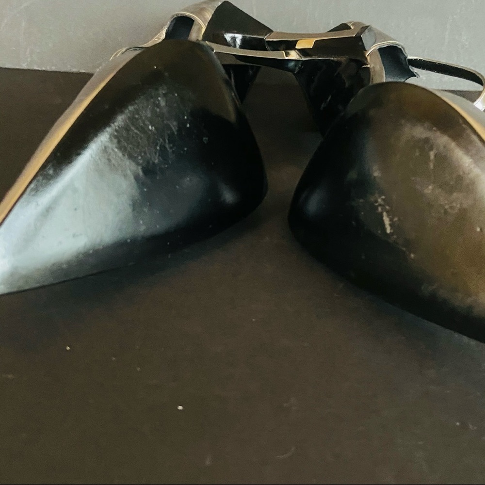 Gucci silver leather heels  ankle straps 37.5 - Picture 11 of 16